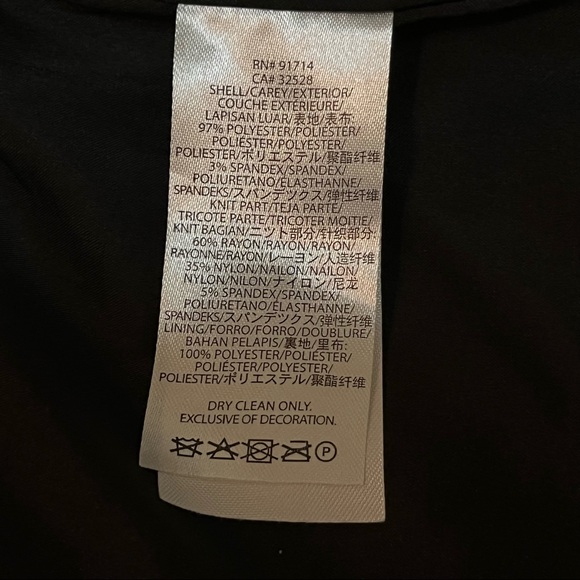 Armani Exchange Black Faux Suede/Knit Wrap Mini Skirt w/ Buckle Detail - Picture 7 of 9